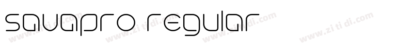 savapro regular字体转换